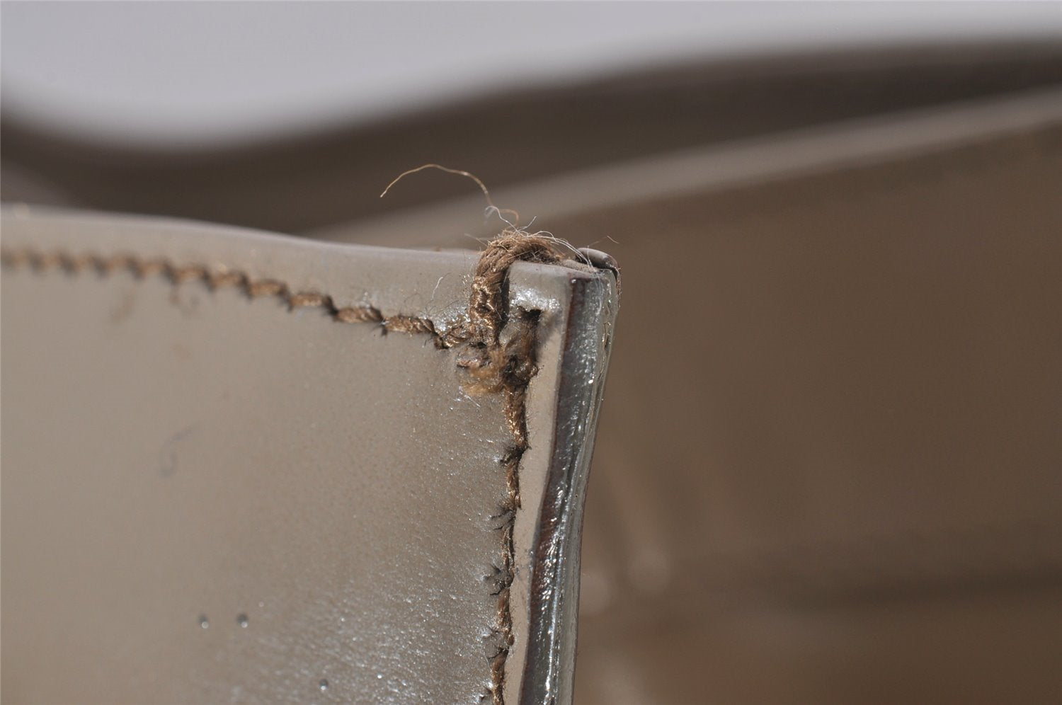 Authentic GUCCI Vintage Bamboo Shoulder Tote Bag Leather 0028260 Brown 5304I