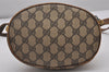 Authentic GUCCI Vintage Shoulder Cross Body Bag Purse GG PVC Leather Brown 5306I