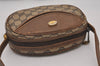 Authentic GUCCI Vintage Shoulder Cross Body Bag Purse GG PVC Leather Brown 5306I