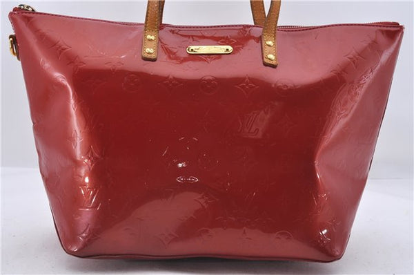 Authentic Louis Vuitton Vernis Bellevue GM Hand Bag Red M93583 LV 5307D