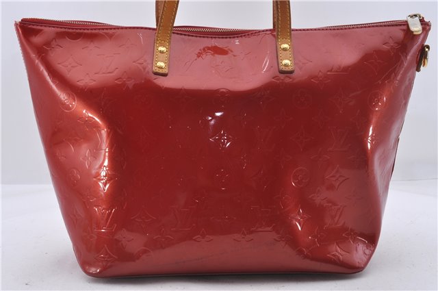 Authentic Louis Vuitton Vernis Bellevue GM Hand Bag Red M93583 LV 5307D