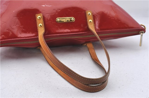 Authentic Louis Vuitton Vernis Bellevue GM Hand Bag Red M93583 LV 5307D