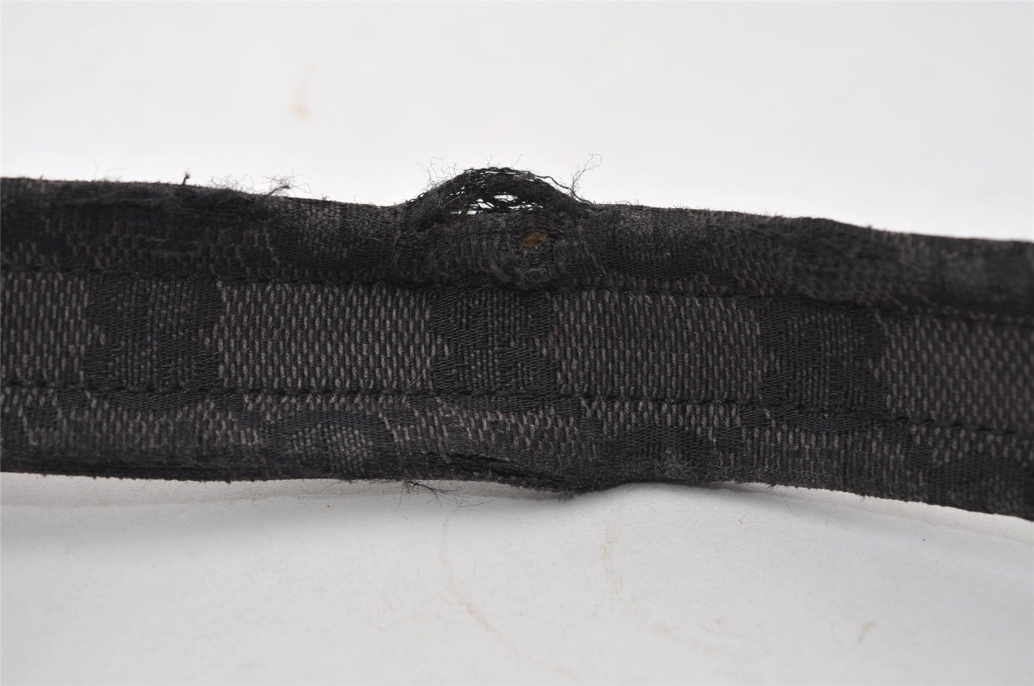 Authentic GUCCI Shoulder Hand Bag Purse GG Canvas Leather 0013386 Black 5307I