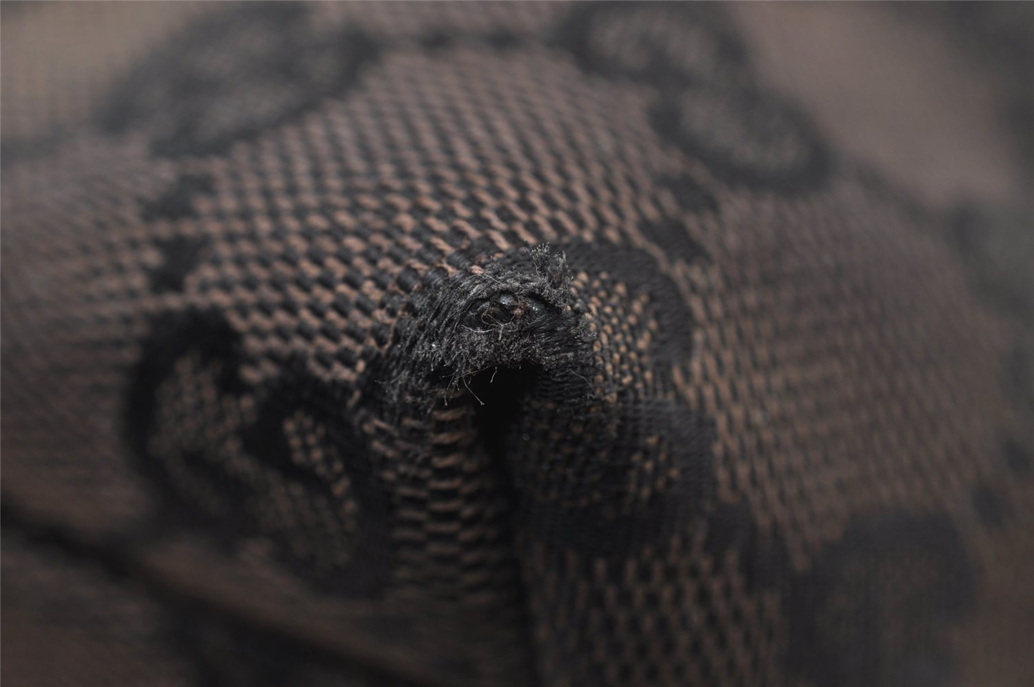 Authentic GUCCI Shoulder Hand Bag Purse GG Canvas Leather 0013386 Black 5307I