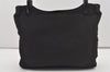 Authentic PRADA Vintage Nylon Tessuto Plastic Shoulder Hand Bag Black 5308I