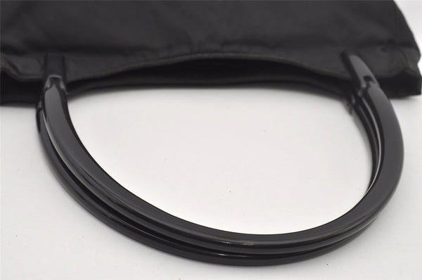 Authentic PRADA Vintage Nylon Tessuto Plastic Shoulder Hand Bag Black 5308I