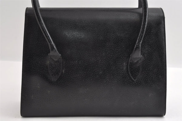 Authentic GUCCI Vintage Hand Bag Purse Leather Black 5309I