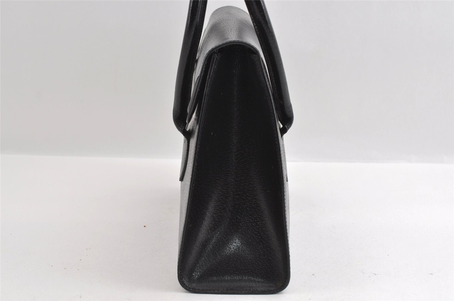 Authentic GUCCI Vintage Hand Bag Purse Leather Black 5309I