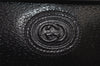 Authentic GUCCI Vintage Hand Bag Purse Leather Black 5309I