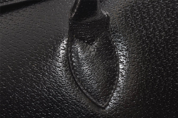 Authentic GUCCI Vintage Hand Bag Purse Leather Black 5309I