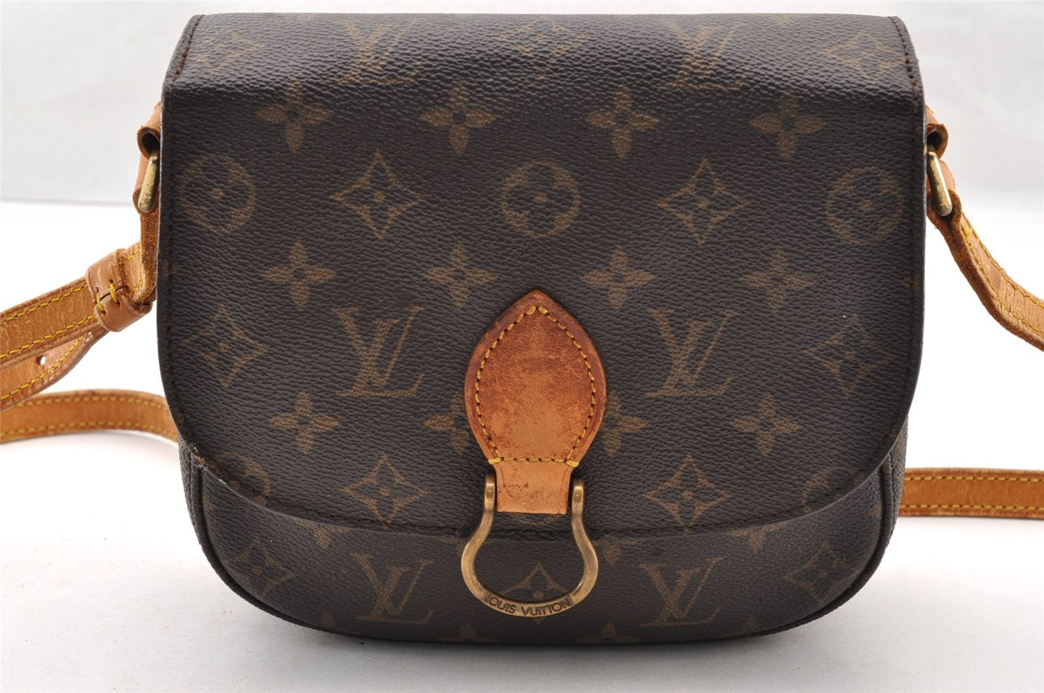 Authentic Louis Vuitton Monogram Saint Cloud MM M51243 Shoulder Cross Bag 5310I