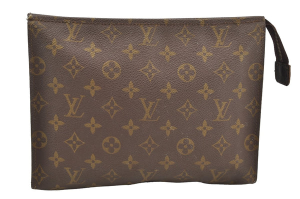 Authentic Louis Vuitton Monogram Poche Toilette 26 M47542 Cosmetics Pouch 5311I
