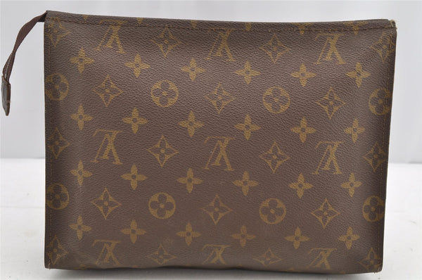 Authentic Louis Vuitton Monogram Poche Toilette 26 M47542 Cosmetics Pouch 5311I