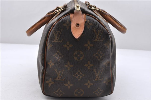 Authentic Louis Vuitton Monogram Speedy 25 Boston Hand Bag M41528 LV 5312D