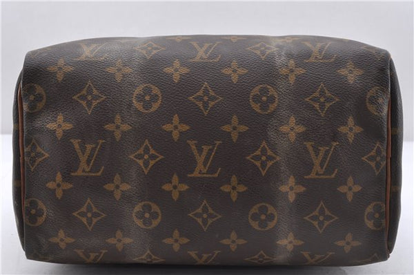 Authentic Louis Vuitton Monogram Speedy 25 Boston Hand Bag M41528 LV 5312D
