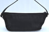 Authentic GUCCI Hand Bag Pouch Purse Nylon Leather 0391103 Black 5312F