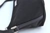 Authentic GUCCI Hand Bag Pouch Purse Nylon Leather 0391103 Black 5312F