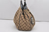 Authentic GUCCI Sukey Shoulder Tote Bag GG Canvas Leather 211944 Brown 5314I