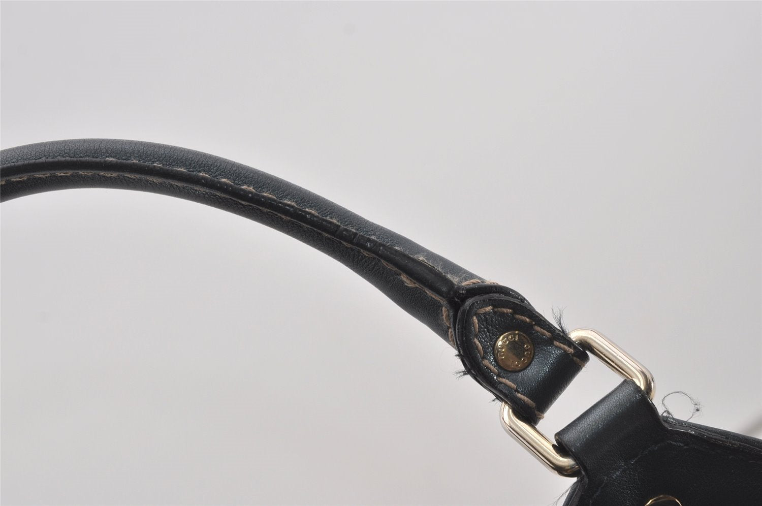 Authentic GUCCI Sukey Shoulder Tote Bag GG Canvas Leather 211944 Brown 5314I