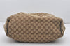Authentic GUCCI Sukey Shoulder Tote Bag GG Canvas Leather 211944 Brown 5314I