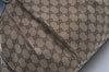 Authentic GUCCI Sukey Shoulder Tote Bag GG Canvas Leather 211944 Brown 5314I