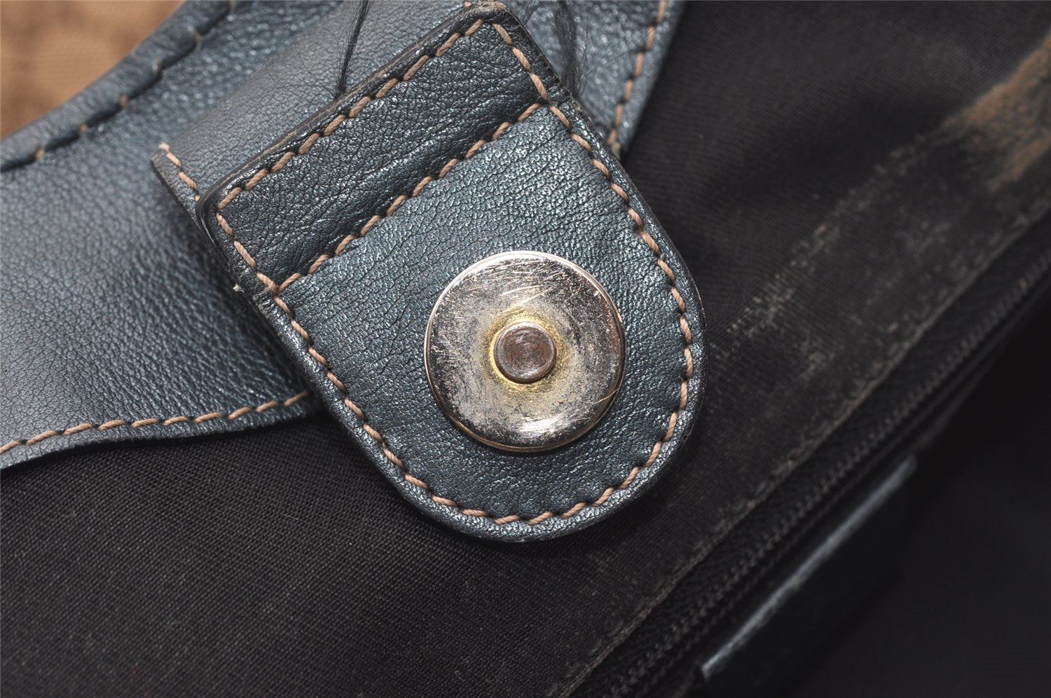 Authentic GUCCI Sukey Shoulder Tote Bag GG Canvas Leather 211944 Brown 5314I