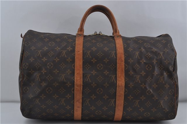 Authentic Louis Vuitton Monogram Keepall 50 Travel Boston Bag M41426 LV 5315D