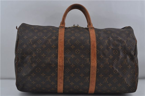 Authentic Louis Vuitton Monogram Keepall 50 Travel Boston Bag M41426 LV 5315D