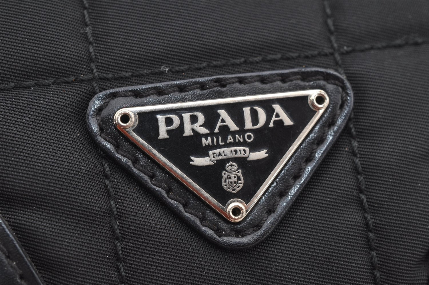 Authentic PRADA Nylon Tessuto Leather Shoulder Hand Bag Purse Black 5315I