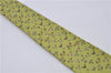 Authentic HERMES Tie Necktie Animal Pattern Silk 5472FA Light Green Box 5316C