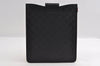 Authentic GUCCI Guccissima GG Leather iPad Tablet Case 256575 Black 5316I