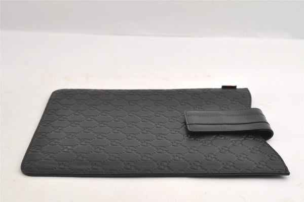 Authentic GUCCI Guccissima GG Leather iPad Tablet Case 256575 Black 5316I