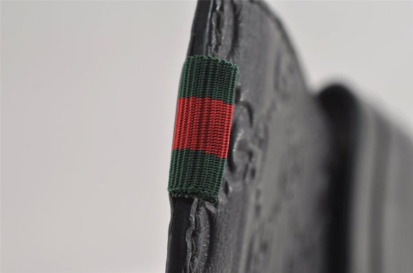 Authentic GUCCI Guccissima GG Leather iPad Tablet Case 256575 Black 5316I