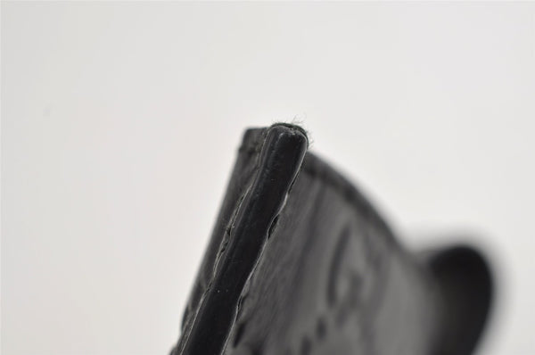 Authentic GUCCI Guccissima GG Leather iPad Tablet Case 256575 Black 5316I