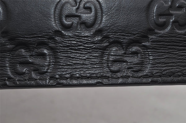 Authentic GUCCI Guccissima GG Leather iPad Tablet Case 256575 Black 5316I