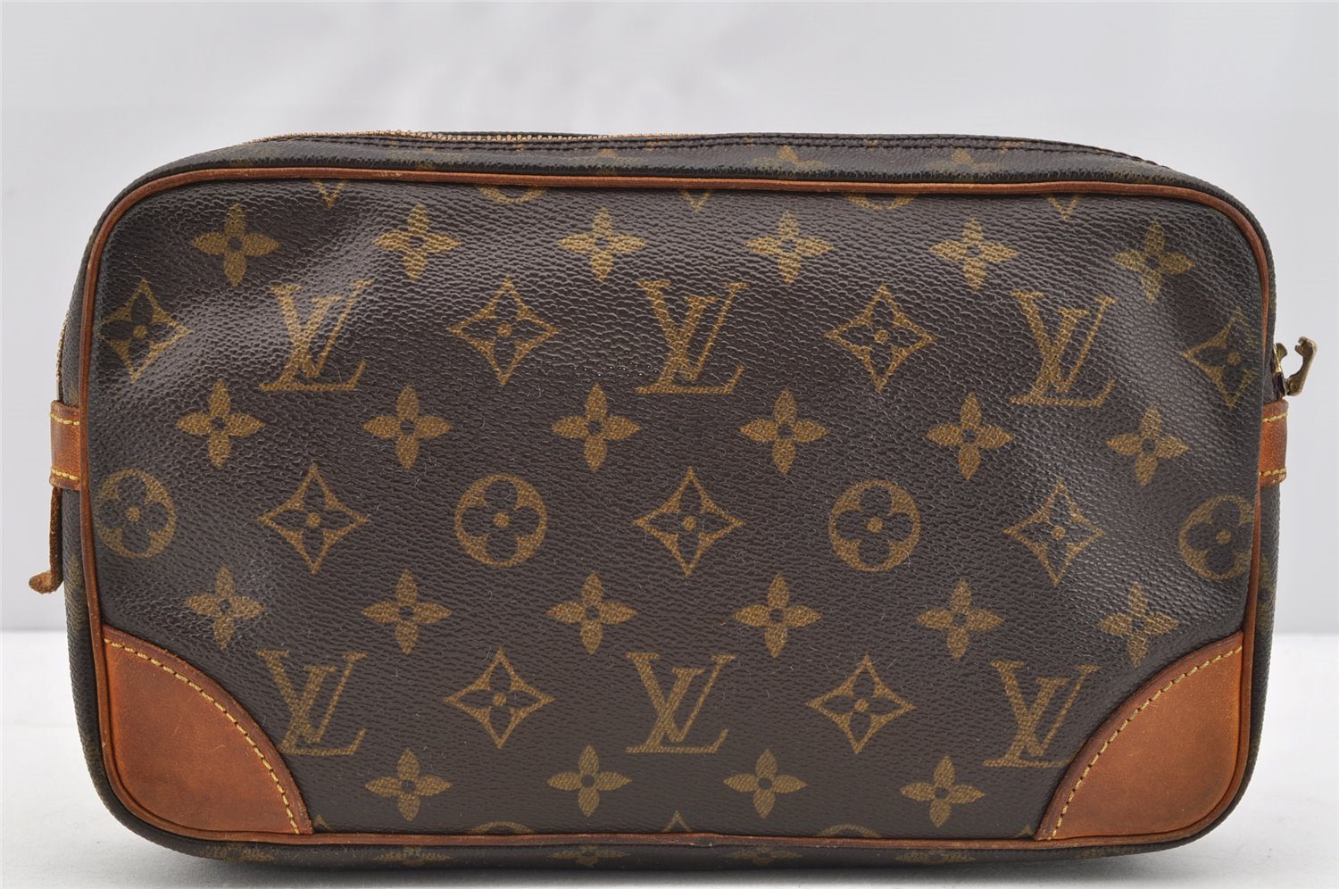 Authentic Louis Vuitton Monogram Marly Dragonne GM M51825 Clutch Bag Junk 5317I