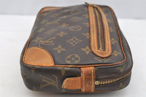 Authentic Louis Vuitton Monogram Marly Dragonne GM M51825 Clutch Bag Junk 5317I