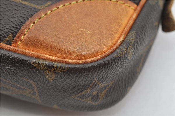 Authentic Louis Vuitton Monogram Marly Dragonne GM M51825 Clutch Bag Junk 5317I