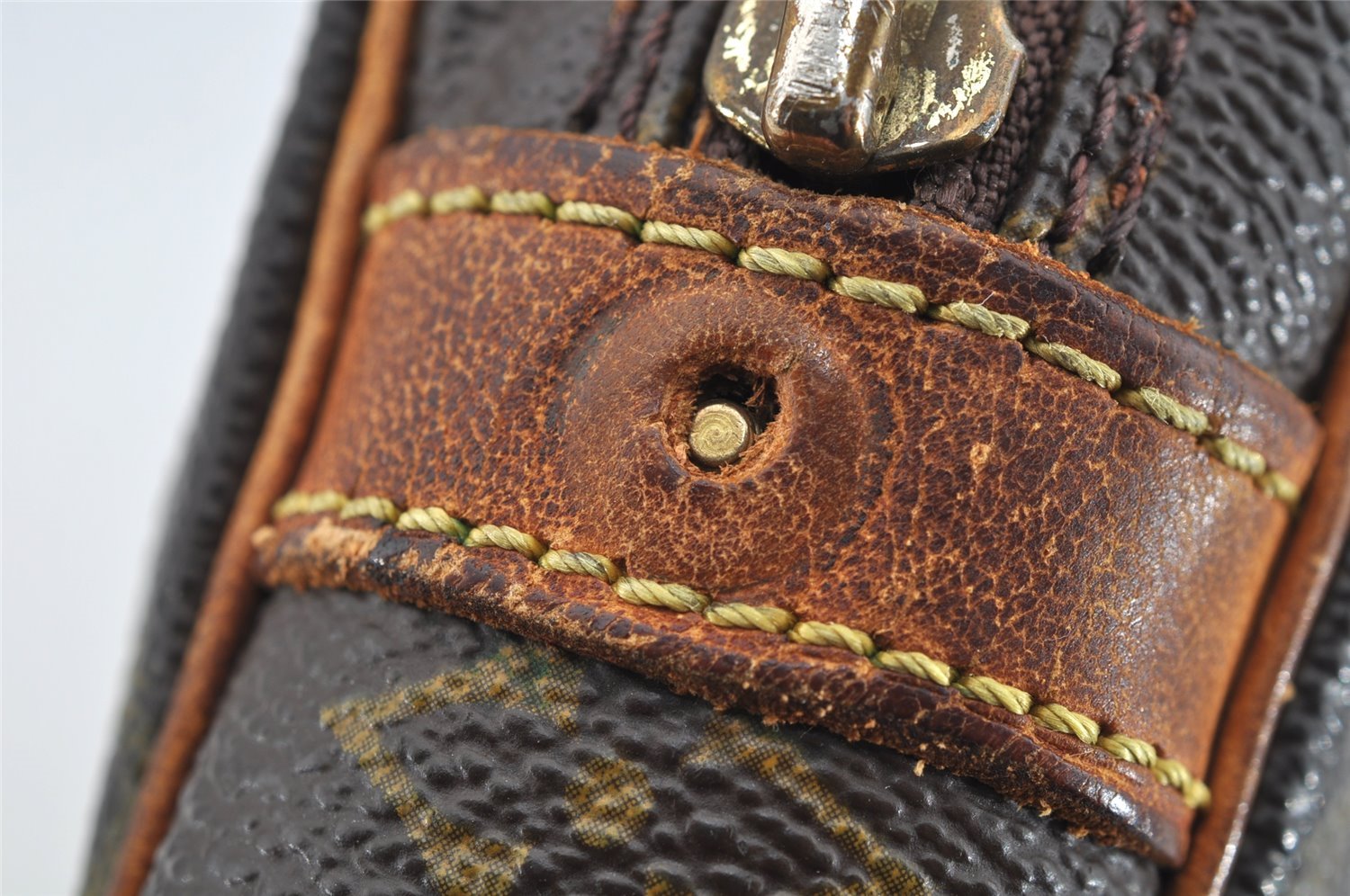 Authentic Louis Vuitton Monogram Marly Dragonne GM M51825 Clutch Bag Junk 5317I