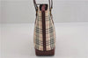 Authentic BURBERRY Nova Check Canvas Leather Shoulder Hand Bag Beige 5319F