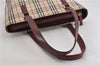 Authentic BURBERRY Nova Check Canvas Leather Shoulder Hand Bag Beige 5319F