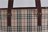 Authentic BURBERRY Nova Check Canvas Leather Shoulder Hand Bag Beige 5319F