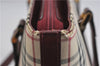 Authentic BURBERRY Nova Check Canvas Leather Shoulder Hand Bag Beige 5319F