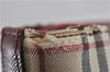 Authentic BURBERRY Nova Check Canvas Leather Shoulder Hand Bag Beige 5319F