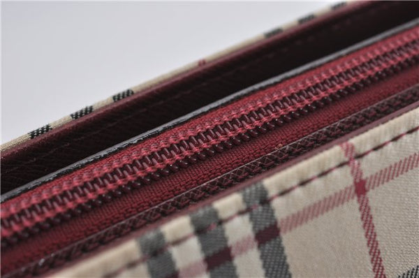 Authentic BURBERRY Nova Check Canvas Leather Shoulder Hand Bag Beige 5319F