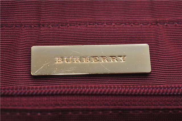 Authentic BURBERRY Nova Check Canvas Leather Shoulder Hand Bag Beige 5319F