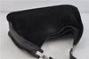 Authentic GUCCI Shoulder Hand Bag Purse Suede Leather 0013767 Black 5320C