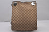 Authentic GUCCI Eclipse Shoulder Cross Bag GG Canvas Leather 120842 Brown 5320I