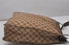 Authentic GUCCI Eclipse Shoulder Cross Bag GG Canvas Leather 120842 Brown 5320I