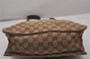 Authentic GUCCI Eclipse Shoulder Cross Bag GG Canvas Leather 120842 Brown 5320I
